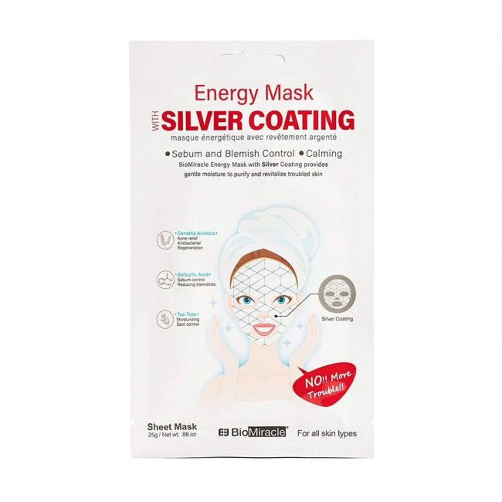 BioMiracle Energy Mask with Silver Coating